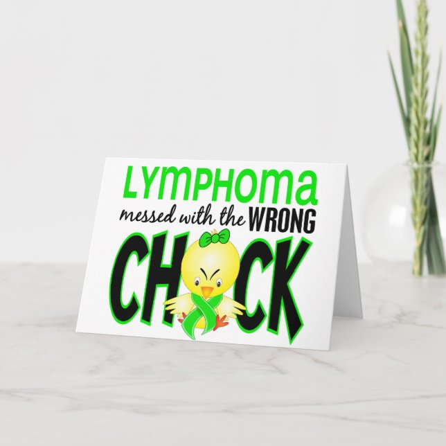 Lymphoma Messed With The Wrong Chick Karte (Vorderseite)