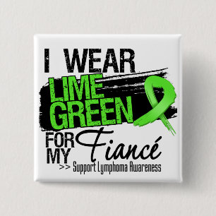 Lymphoma Ribbon für meine Verlobte Button
