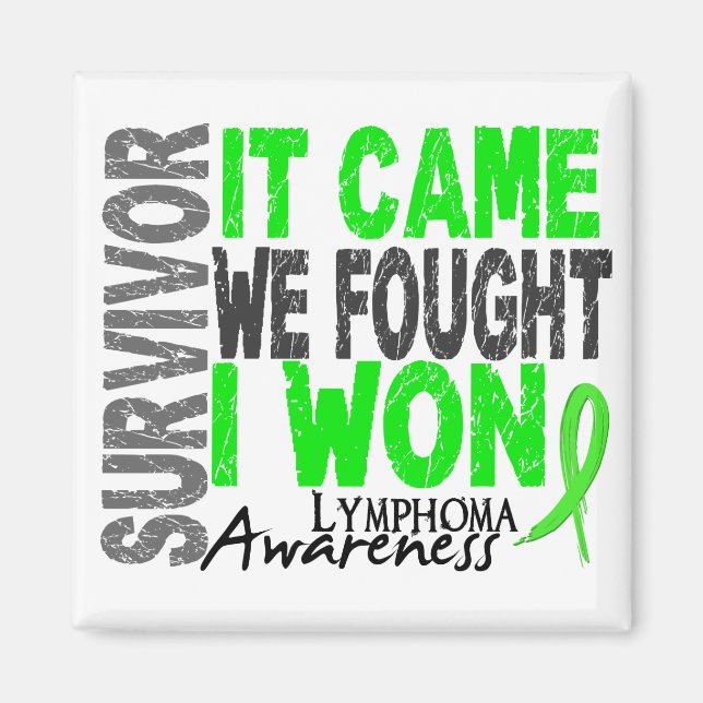 Lymphoma Survivor Es kam, dass wir kämpften ich ge Magnet (Vorne)