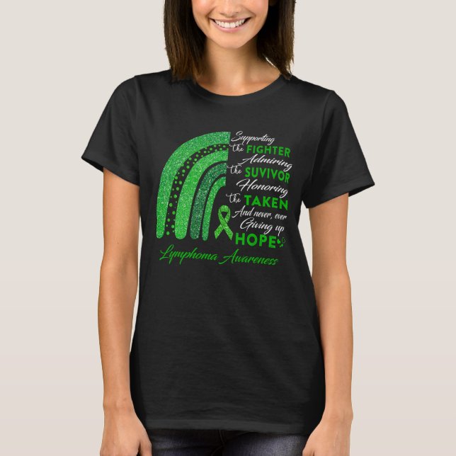 Lymphoma Warrior Supporting Fighter T-Shirt (Vorderseite)
