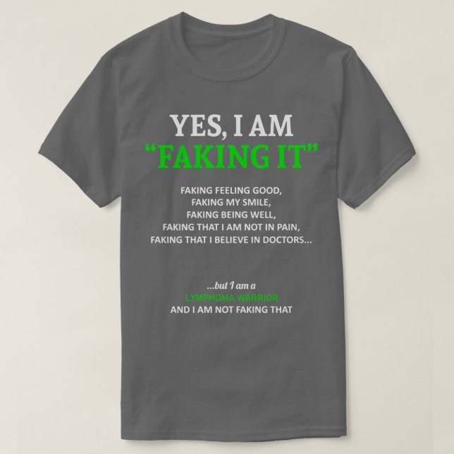 Lymphomen Bewusstsein, ich tue es in dieser Famili T-Shirt (Design vorne)