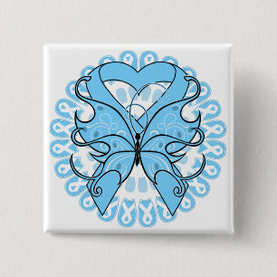 Lymphoödem Butterfly Circle of Ribbons Button