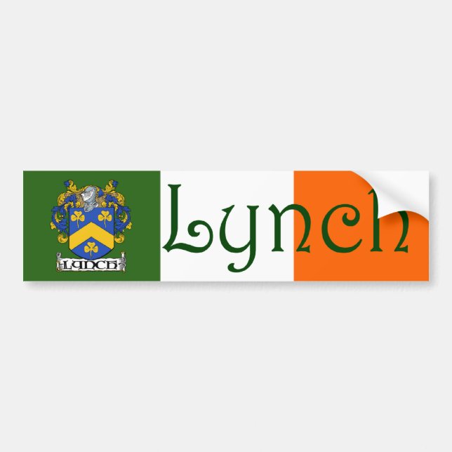 Lynch Coat of Arms Flag Autoaufkleber (Vorne)