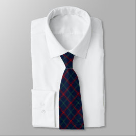 Lynch Tartan Navy Blue Kariert Krawatte