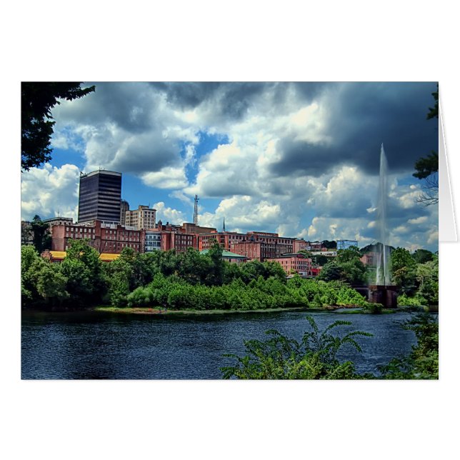 Lynchburg Skyline Postcard (Vorderseite (Horizontal))