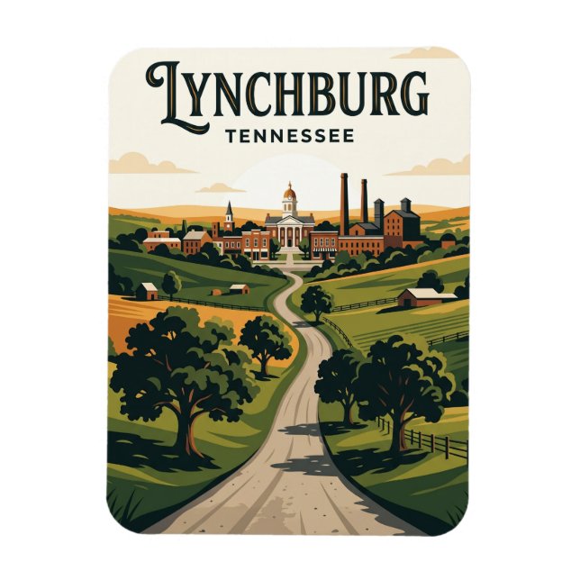 Lynchburg USA Magnet (Vertikal)