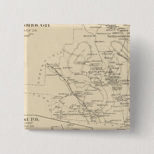 Lyndeborough, Hillsborough Co Button (Vorderseite)