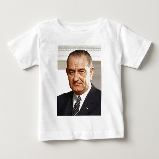Lyndon B. Johnson 36. Präsident Baby T-shirt (Vorderseite)