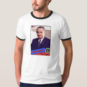 Lyndon B. Johnson Baseball-Karte T-Shirt