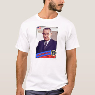 Lyndon B. Johnson Baseball-Karte T-Shirt
