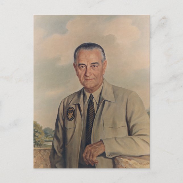 Lyndon B. Johnson - Elizabeth Shoumatoff (1969) Postkarte (Vorderseite)