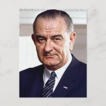 Lyndon Baines Johnson, Präsident POSTCARD