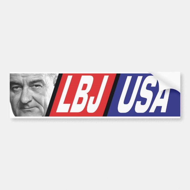 Lyndon- Johnsonkampagnen-Autoaufkleber 1964 Autoaufkleber (Vorne)