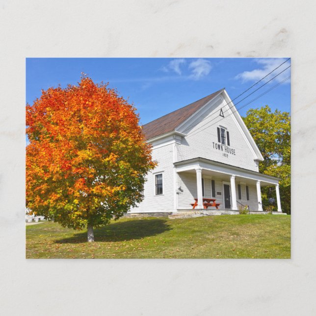 Lyndon Town House, Vermont Postkarte (Vorderseite)