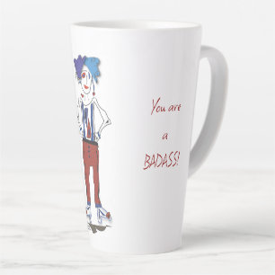 'Lyndsey' - Du bist ein Badass! Latte Tasse