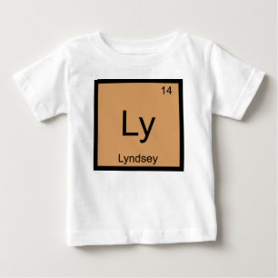 Lyndsey Name Chemistry Element Periodische Tabelle Baby T-shirt