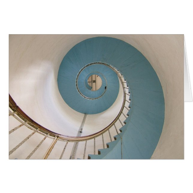 Lyngvik Lighthouse Spiraltreppe Karte (Vorderseite (Horizontal))