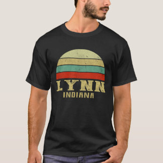LYNN INDIANA Vintag Retro Sunset T-Shirt