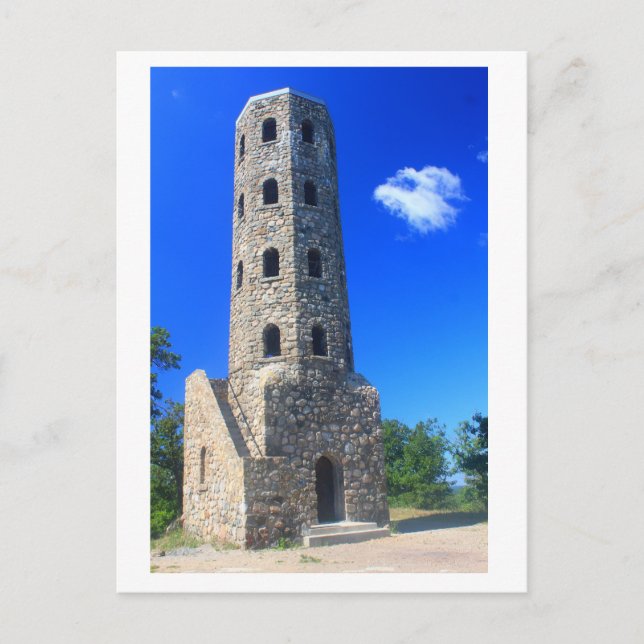 Lynn Woods Steinturm Postkarte (Vorderseite)