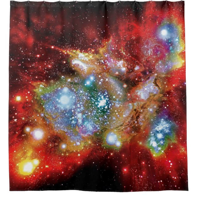 Lynx Arc Starbirth Star Cluster Artist Impression Duschvorhang (Vorderseite)