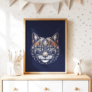 Lynx Forest Animal Lynx Wall Print Poster