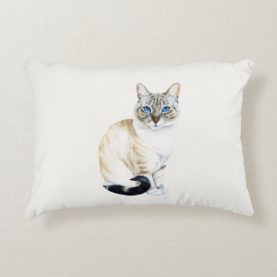 Lynx Point Siamese Cat Personalisiert Dekokissen