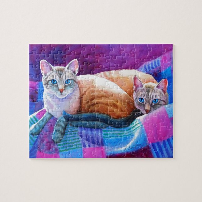Lynx Point Siamese Cats (Horizontal)