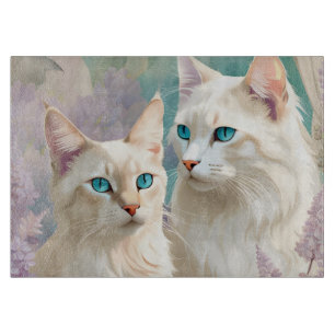 Lynx Point Siamese Portrait Art Schneidebrett