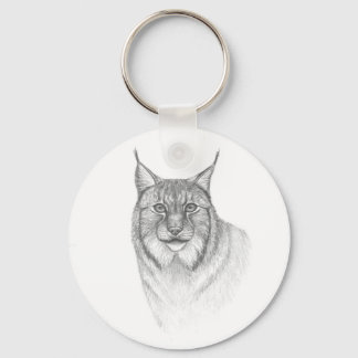 Lynx runder Schlüsselanhänger