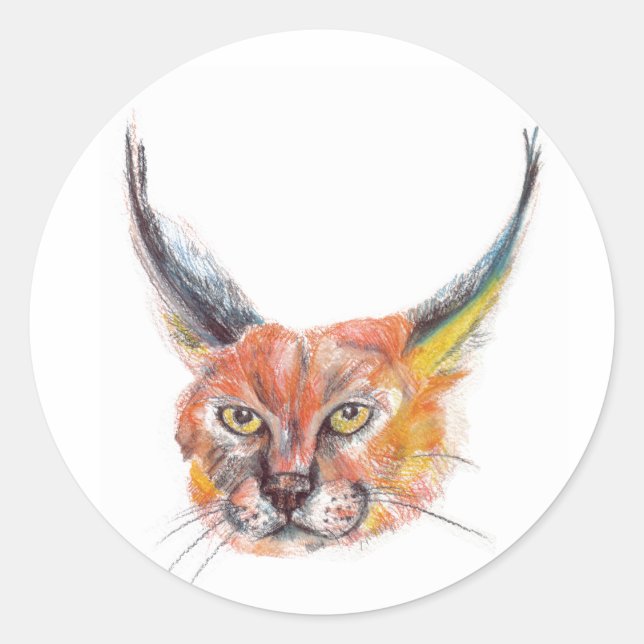 Lynx, Sticker pour amoureux de la nature (Devant)