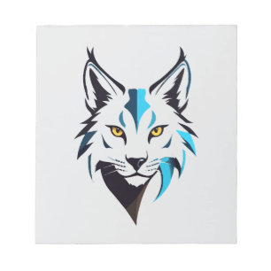 Lynx Vector Art Animal Modern Urban City Grafik Notizblock