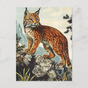 Lynx Vintag Postkarte