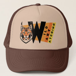 Lynx - Wild. Vorsicht. Beobachtung Truckerkappe