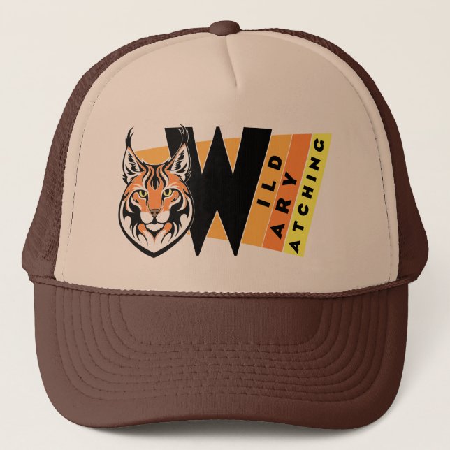 Lynx - Wild. Vorsicht. Beobachtung Truckerkappe (Vorderseite)