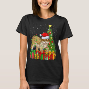 Lynx Xmas Holiday Santa Lynx Weihnachtsbaum T-Shirt