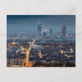 Lyon de nuit postkarte