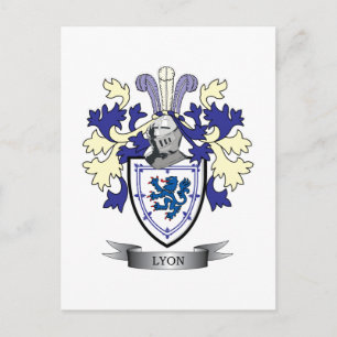Lyon-Familienwappen-Wappen Postkarte