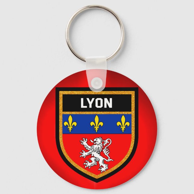 Lyon Flag Schlüsselanhänger (Vorderseite)