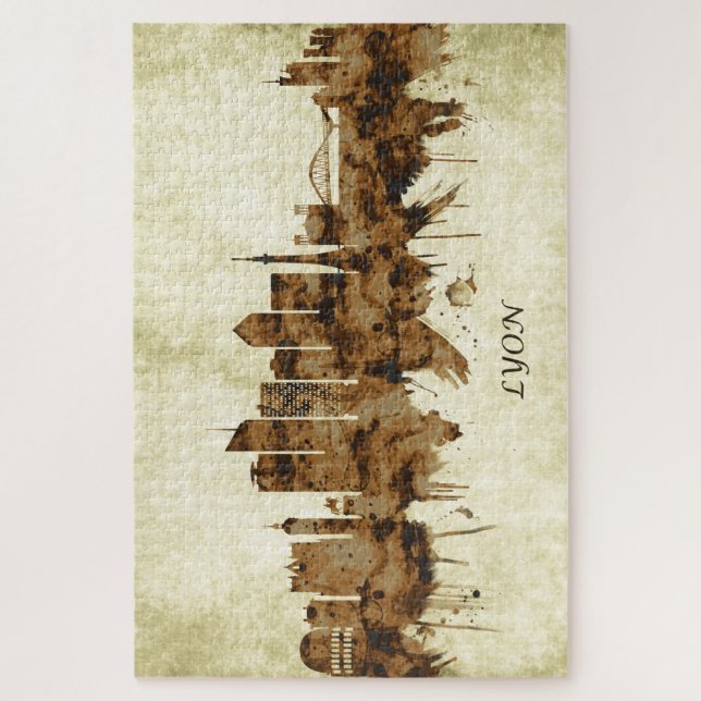 Lyon France Cityscape (Vertikal)