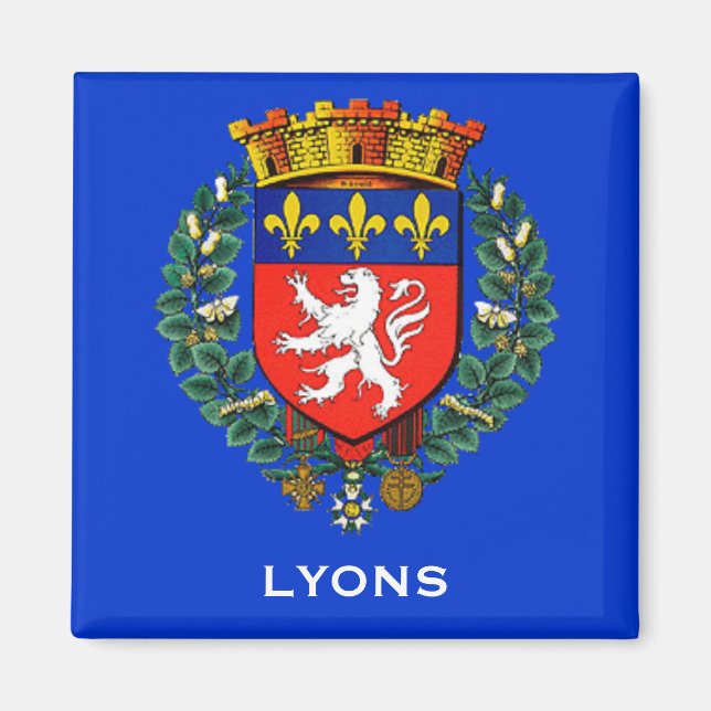 Lyon France Coat of Arms Magnet (Vorne)