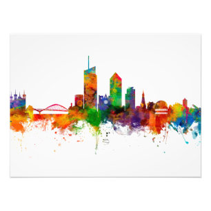 Lyon France Skyline Fotodruck