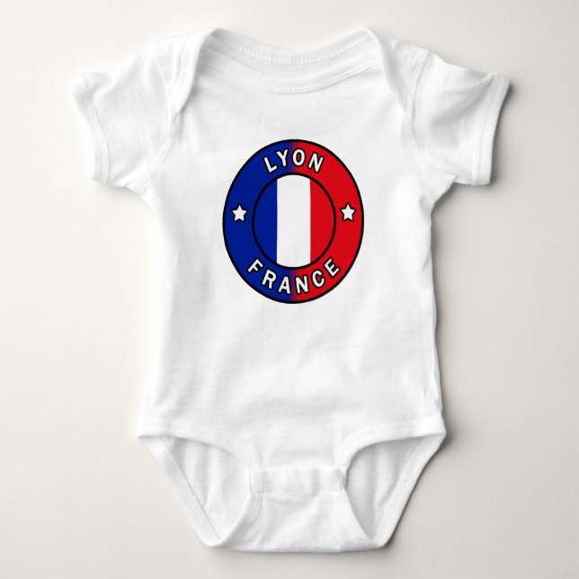 Lyon Frankreich Baby Strampler (Vorderseite)
