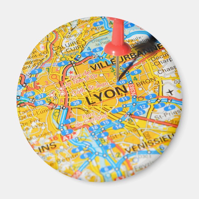 Lyon, Frankreich Magnet (Vorne)