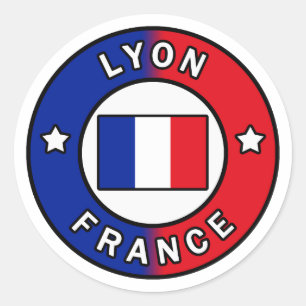 Lyon Frankreich Runder Aufkleber