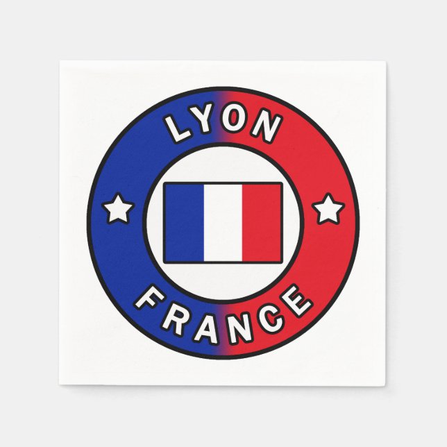 Lyon Frankreich Serviette (Vorderseite)