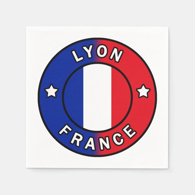 Lyon Frankreich Serviette (Vorderseite)
