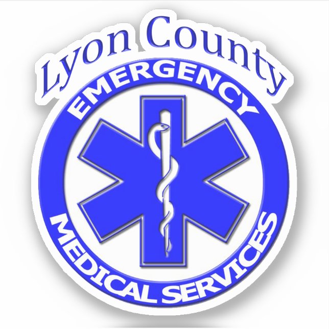 Lyon Landkreis EMS Aufkleber (Vorderseite)