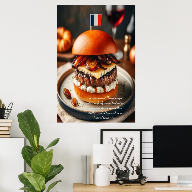 Lyon Luxe Burger 24 x 36 Poster (Heimbüro)