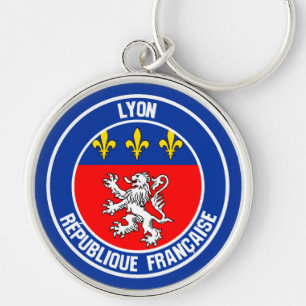 Lyon Round Emblem Schlüsselanhänger