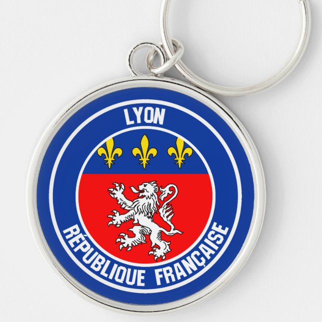 Lyon Round Emblem Schlüsselanhänger (Vorne)